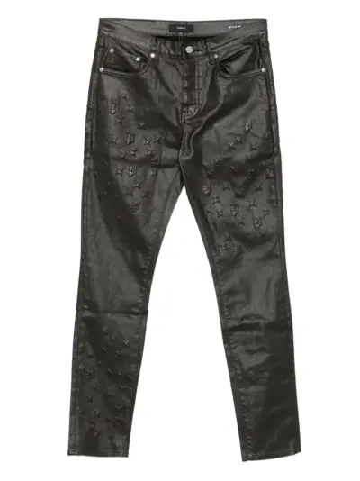 Purple Brand star-embossed jeans - Black