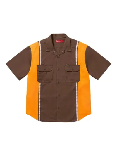 Supreme Stadium Reflective Stripe "Brown" shirt