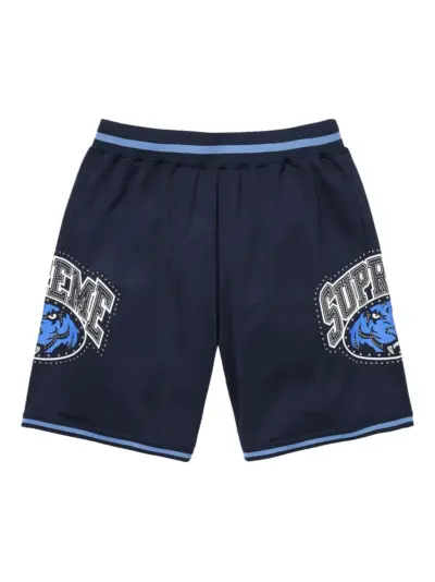 Supreme studded "SS 25 - Navy" shorts - Blue
