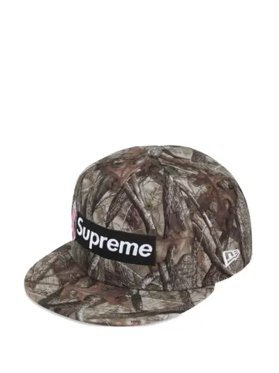Supreme x Breast Cancer Awareness New Era "Camo" cap - Brown