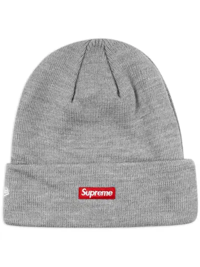 Supreme x New Era $ logo-appliqué beanie hat - Grey