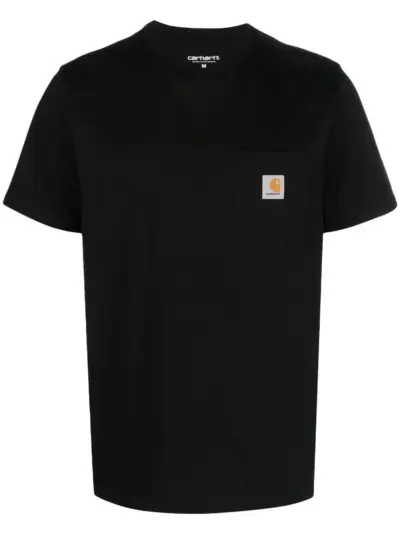 Carhartt WIP Pocket logo-patch T-shirt - Black