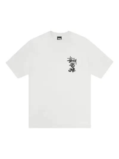 Stüssy dragon-embellished T-Shirt - White