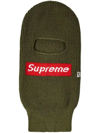 Supreme x New Era Box Logo knitted balaclava - Green
