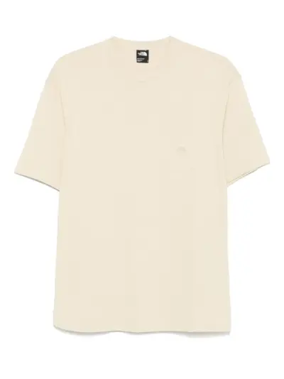 The North Face logo-embroidered T-shirt - Neutrals