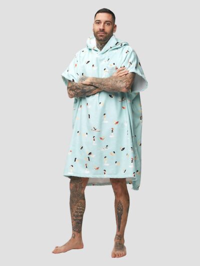 After Madrague Surf Poncho light blue