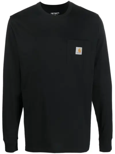 Carhartt WIP chest logo-patch detail T-shirt - Black