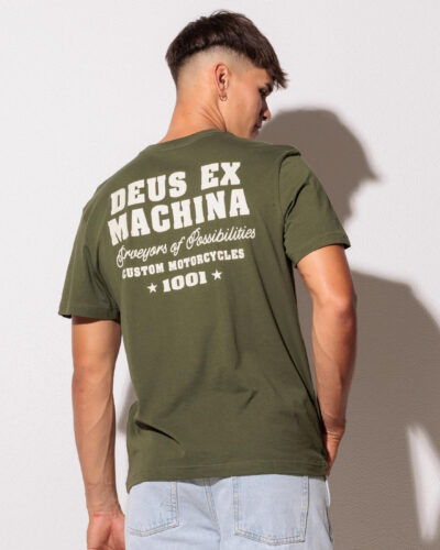 Deus Ex Machina Men's Gumshoe T-Shirt in Green Size 2XL
