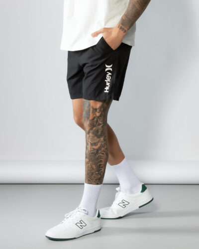 Hurley Men's One & Only Volley Board Shorts in Black Size XL