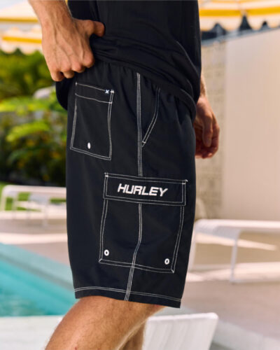 Hurley Men's Supercross Board Shorts in Black Size Small