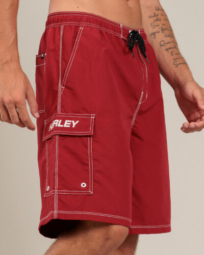 Hurley Men's Supercross Board Shorts in Red Size Large