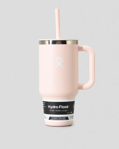 Hydro Flask 32Oz Travel Tumbler With Straw Lid in Pink