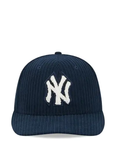 NEW ERA CAP New York Yankees corduroy appliqué hat - Blue