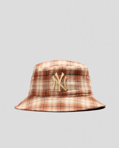 New Era Women's Ny Yankees Bucket Hat in Brown Size Medium/Large