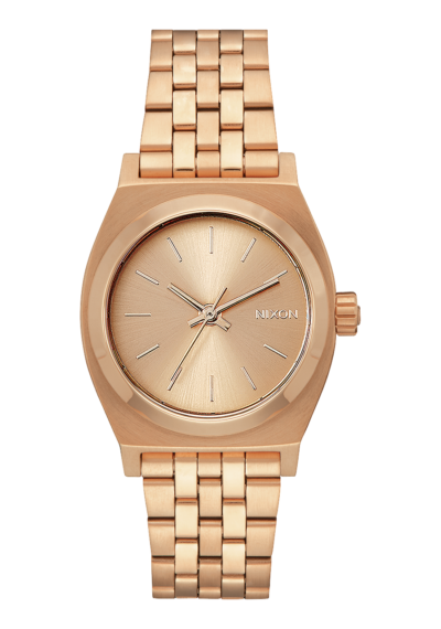 Nixon Medium Time Teller Watch in All Rose Gold, 31mm