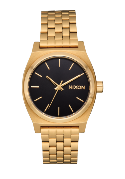 Nixon Medium Time Teller Watch in Gold/Black, 31mm