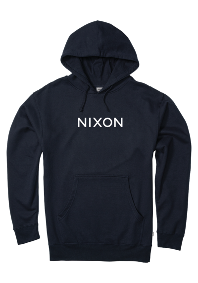 Nixon Wordmark Pullover Sweatshirt S - Navy