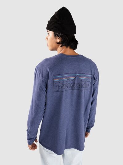 Patagonia P-6 Logo Responsibili Long Sleeve T-Shirt current blue