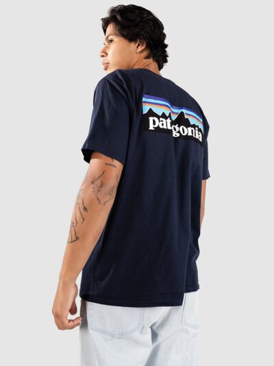 Patagonia P-6 Logo Responsibili T-Shirt new navy