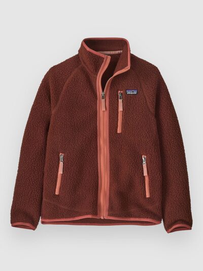 Patagonia Retro Pile Zip Fleece Kids Jacket dried vanilla