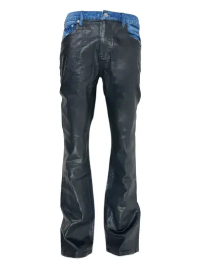 Purple Brand coated flare jeans - Black
