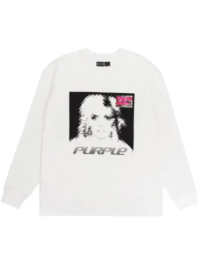Purple Brand long sleeve t-shirt - White