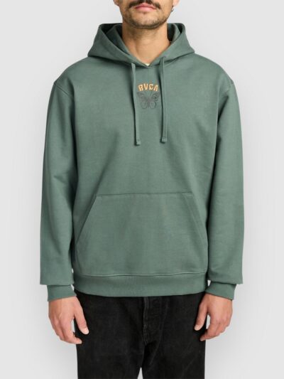 RVCA Butterfly Poster Hoodie balsam green