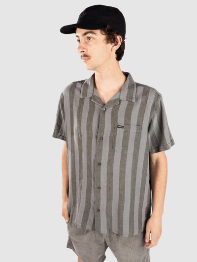 RVCA Love Stripe Shirt sage leaf