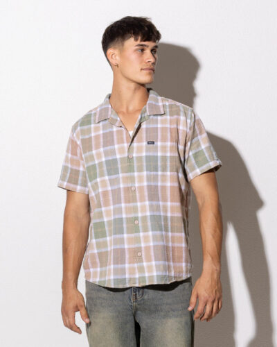 RVCA Men's Gazzy Short Sleeve Shirt Size Medium