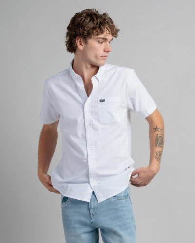 RVCA Men's That'll Do Stretch Shirt in White Size XL