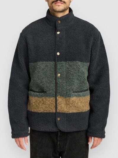 RVCA Westwood Snap Fleece Jacket moody blue