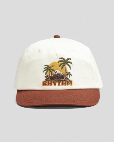 Rhythm Men's Palm Island Cap in Cream