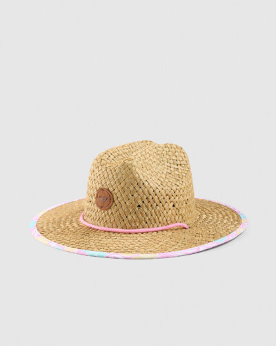 Roxy Toddler's Pina To My Colada Panama Hat in Pink