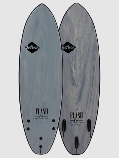 Softech Flash Eric Geiselman FCS 2 5'0 Surfboard grey marble