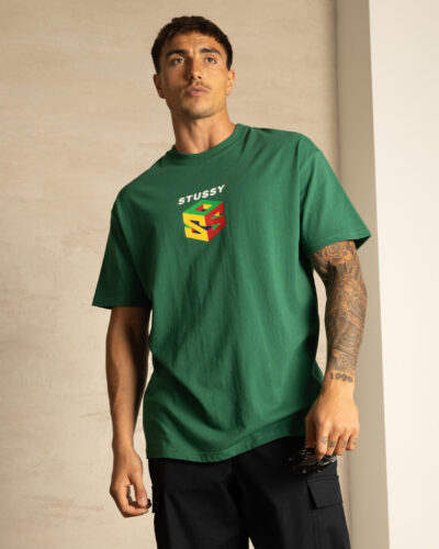 Stussy Men's S64 T-Shirt in Green Size XL