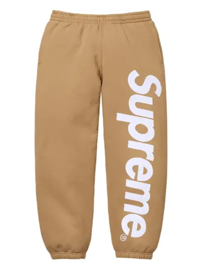 Supreme logo appliqué track pants - Neutrals