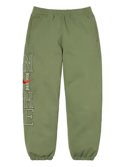 Supreme x Nike embroidered-logo track pants - Green