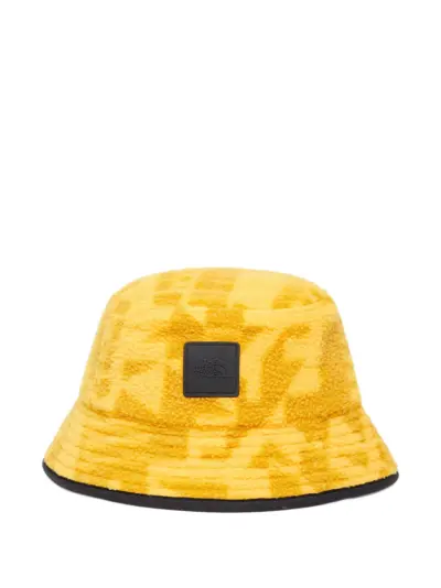 The North Face logo-patch bucket hat - Yellow