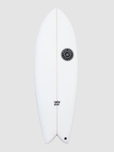 TwinsBros Enjoy Twin FCS2 Surfboard white