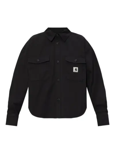 Carhartt WIP buttoned patch-pocket shirt - Black