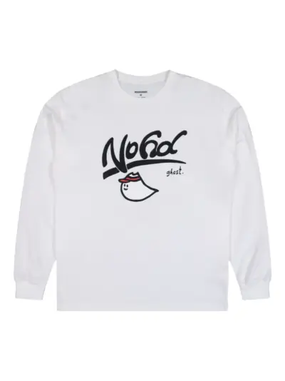 Neighborhood graphic-printed long-sleeved T-shirt - White