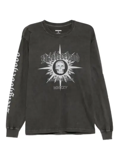 Neighborhood skull long-sleeve T-shirt - Grey