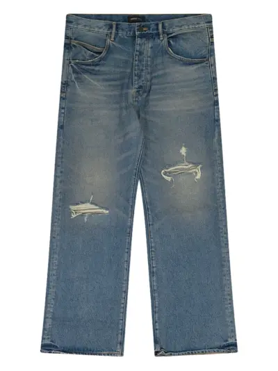 Purple Brand 9 To 5 distressed denim jeans - Blue
