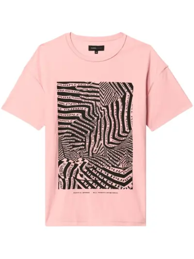Purple Brand OP-Art T-shirt - Pink