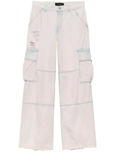 Purple Brand bleached-effect cargo jeans - Neutrals