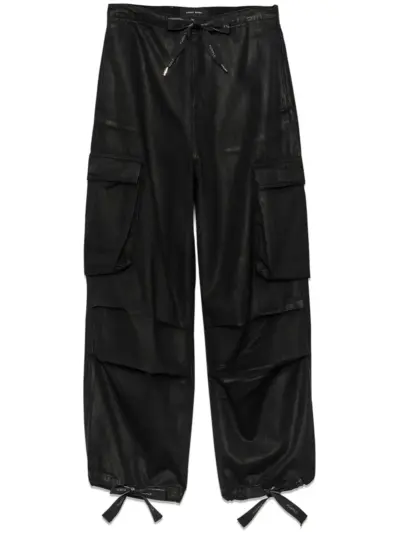 Purple Brand bow-fastening cargo trousers - Black