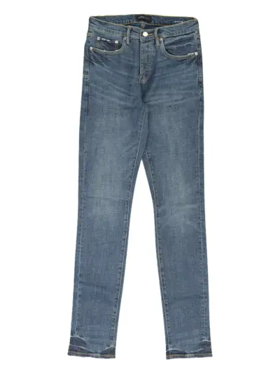 Purple Brand coated slim-fit jeans - Blue