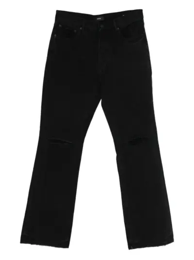 Purple Brand rip bootcut jeans - Black