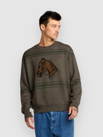 RVCA KSL CREW Pullover mushroom