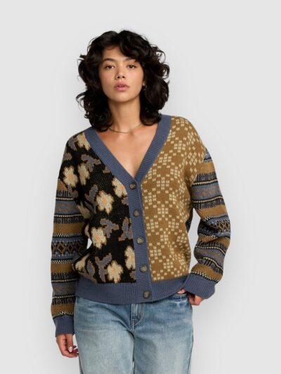 RVCA Lumen Cardigan stone blue